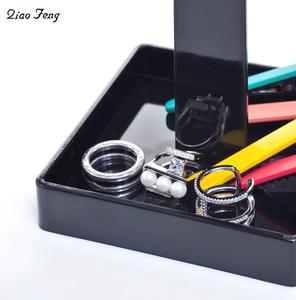 Árbol <span class=keywords><strong>de</strong></span> moda, anillo acrílico negro y blanco para pendientes, soporte <span class=keywords><strong>de</strong></span> joyería, <span class=keywords><strong>organizador</strong></span> <span class=keywords><strong>de</strong></span> joyería, venta al por mayor - Product Image 6