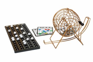 Jaula de bingo metálica de 6 pulgadas, juego de bingo de plástico, máquina de bingo para juegos de bebida sin vasos de chupito, lotería - Product Image 5