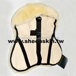 Horse Harness English Sheepskin <strong>Saddle</strong> <strong>Seat</strong> Cover Equestrian Equipment - Product Image 2