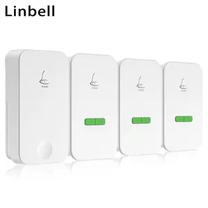 Linbell G4L çoklu ünite kapı zili apartman kapısı zili sistemi İNGILTERE Fiş ile 1 verici ve 3 alıcıları