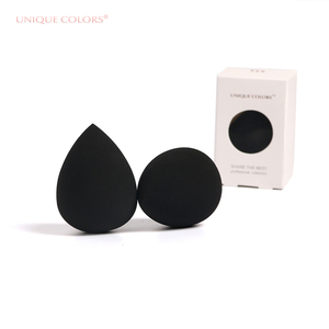 Éponge cosmétique <span class=keywords><strong>noire</strong></span> organique de maquillage d'oeuf de bouffée libre faciale professionnelle de maquillage de latex - Product Image 1