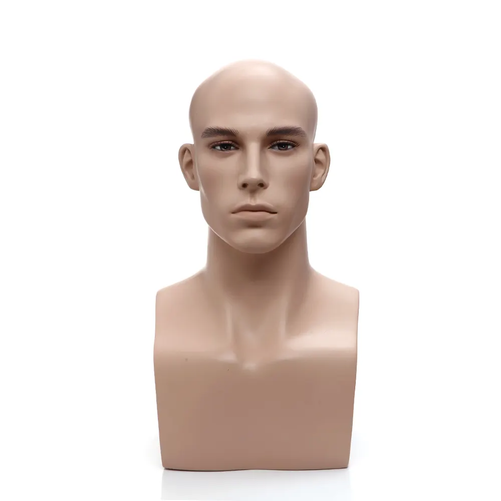 Cheap Realistic Mannequin Head Male Fiberglass Head DummyにSale