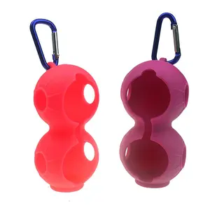 Porte-boule de Golf en Silicone léger et Portable, pour deux balles