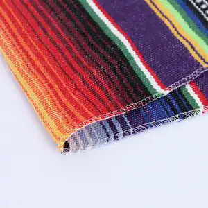 Mexican Table Runner 14 x 110 Inches Large Mexican Theme Party Decoration for Cinco de Mayo Fiesta Party Serape Table Runner