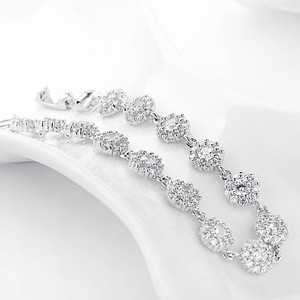 Teemi Marca Moda mayorista mismo estilo Diseño compromiso de la boda del regalo de cumpleaños 3 Prong Classic Clear CZ Pulsera d - Product Image 6
