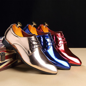 2025 últimos Oxfords tamaño 48 charol brillante zapatos casuales de negocios moda juvenil vestido de fiesta zapatos masculinos formales - Product Image 6