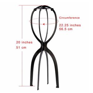 Para AliLeader, soporte de exhibición de peluca plegable portátil, gorro de sombrero de plástico alto colorido, soporte para el cabello para pelucas largas, herramientas de extensión de cabello - Product Image 4