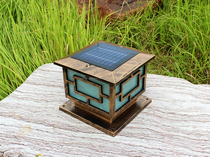 Alta calidad A Prueba de agua Al Aire Libre Decorativa luz <span class=keywords><strong>Pilar</strong></span> Solar, Solar Poste de la Cerca Puerta de luz Para <span class=keywords><strong>El</strong></span> - Product Image 2