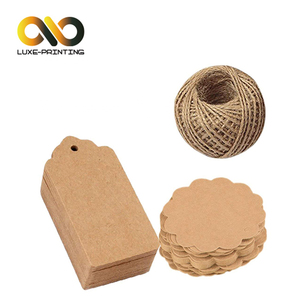 Tag <span class=keywords><strong>Kraft</strong></span> del <span class=keywords><strong>papel</strong></span> del regalo yute en hoja o <span class=keywords><strong>rollo</strong></span> en forma - Product Image 1