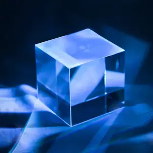 Brilhante atacados branco k9 cubo de cristal para 3d superfície laser gravação de cristal fornecedor