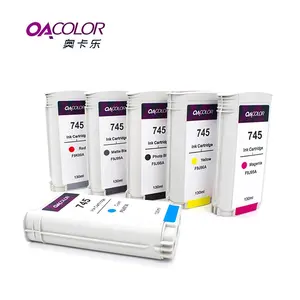 OACOLOR 소모품 재 조립 된 대 한 HP745 Ink Cartridge 130 미리리터 Compatible 대 한 HP hp 디자인 Z2600 Z5600 프린터