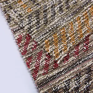 New product textiles jacquard sparkle knitted jacquard fabric polyester knit silver lurexy fabric for dresses