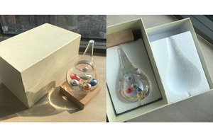 Bouteille <span class=keywords><strong>de</strong></span> météo créative en verre, artisanat <span class=keywords><strong>de</strong></span> décoration pour la maison, décor <span class=keywords><strong>de</strong></span> goutte d'eau, <span class=keywords><strong>thermomètre</strong></span>, - Product Image 5