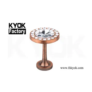 Kyok Grosir Aluminium Alloy Crystal Tahap Tirai Kait Adjustable Tirai Kait Extenders Logam Tirai Ikat Belakang Kait M913