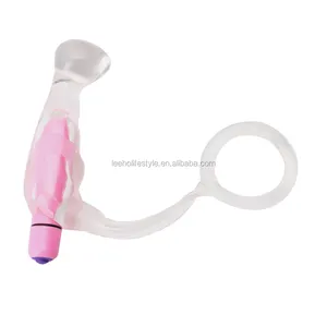 Silicone cristal transparent masseur de Prostate anneau de bite vibrateur Anal godemichet Anal jouets sexuels pour hommes