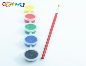 Hot Sale Non Toxic Cheap Price Water Based Non Washable Water Proof 3ml 6 Color Joined Kids Craft Smart Acrylic <strong>Canvas</strong> <strong>Paints</strong> - Product Image 5