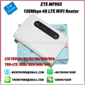 150Mbps ZTE MF903 Portable 4G Router With Sim Card Slot And 5200mAh Battery