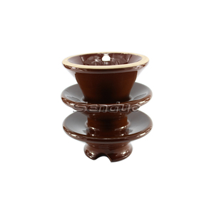 ฉนวนเซรามิกพอร์ซเลนแบบขาเสียบสีน้ำตาล 20kv VHD-20 สำหรับสายไฟบนเสา - Product Image 4