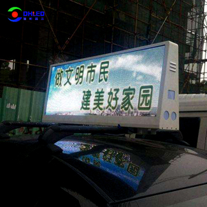 Doble lado exterior P5 taxi <span class=keywords><strong>Top</strong></span> LED techo del coche video led display taxi pantalla led - Product Image 6