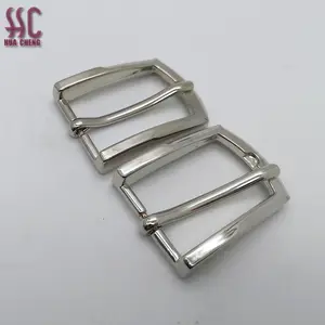 25mm shiny nickle color factory wholesale zinc alloy antic rust strong good quality metal pin buckle for belts