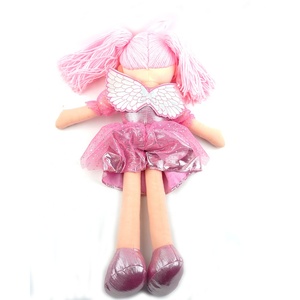 Gonna di balletto rosa di peluche con angelo personalizzato <span class=keywords><strong>Ragdoll</strong></span> bambola con ali grande giocattolo morbido per bambini regalo perfetto - Product Image 2