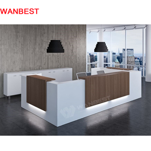 Giá rẻ rắn bề mặt văn phòng tiếp tân bàn làm đẹp salon tiếp tân bàn dịch vụ truy cập khách sạn phía trước truy cập - Product Image 4