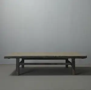 hotsale中国亚洲古董回收再生木家具花园桌