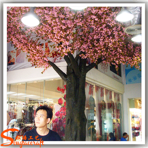 Gros grande artificielle intérieure <span class=keywords><strong>cherry</strong></span> blossom arbre faux de soie cerisier - Product Image 3