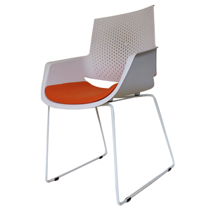 Low price <span class=keywords><strong>classic</strong></span> portable plastic shopping arced armrest office chair with metal legs - Product Image 1