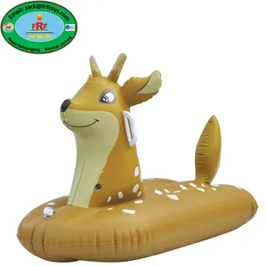 Winter Sports Fun Kids Gonflable Deer Shaped Snow Sled Rider Snowmobile Snow Tube