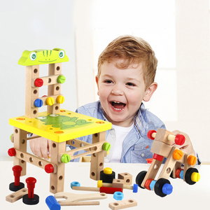 Educational Wooden <strong>Toy</strong> Kids Chairs Multi-function Disassembly <strong>Tool</strong> Nut Wire Assembly Wood <strong>Toy</strong> <strong>Tool</strong> <strong>Set</strong> - Product Image 5
