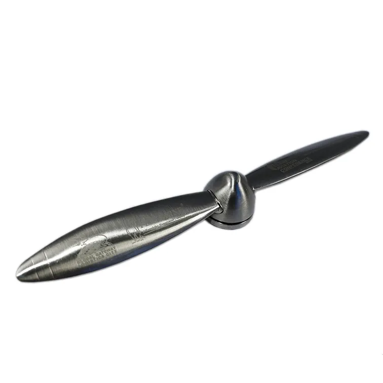 2023 Hot Selling Wholesale Metal Propeller Letter Opener For Airline Promotional