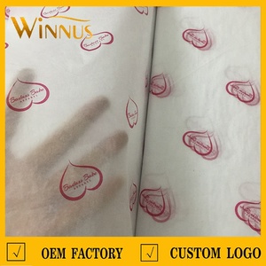 Dongguan stampa logo personalizzato t-shirt regalo a prova di umidità bianco sottile 17gsm seta morbida cotone carta da imballaggio per abbigliamento - Product Image 4