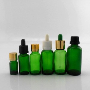 Flacon compte-gouttes de luxe en verre vert 30 ml, rechargeable, pour huiles essentielles, <span class=keywords><strong>ensemble</strong></span> de soins de la peau, adapté aux cosmétiques - Product Image 6