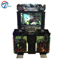 Simulador Arcade Electronic Coin Operation do tiro da arma do jogo de vídeo  de 2 jogadores