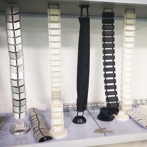 Organizador de gestión de cables de columna vertebral de oficina debajo de la Mesa Cables retráctiles de plástico ajustables y columna vertebral de gestión de cables - Product Image 4