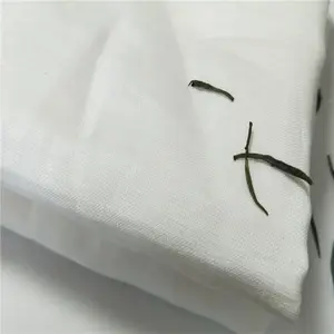 Huafeng Grosir langsung linen kain/kain linen dikelantang/benang dicelup kain linen pakaian untuk T-shirt