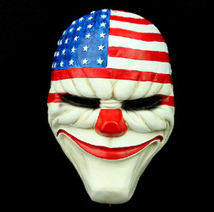 payday 2 面具 heist 小丑服装 cosplay 道具礼品游戏板达拉斯礼品