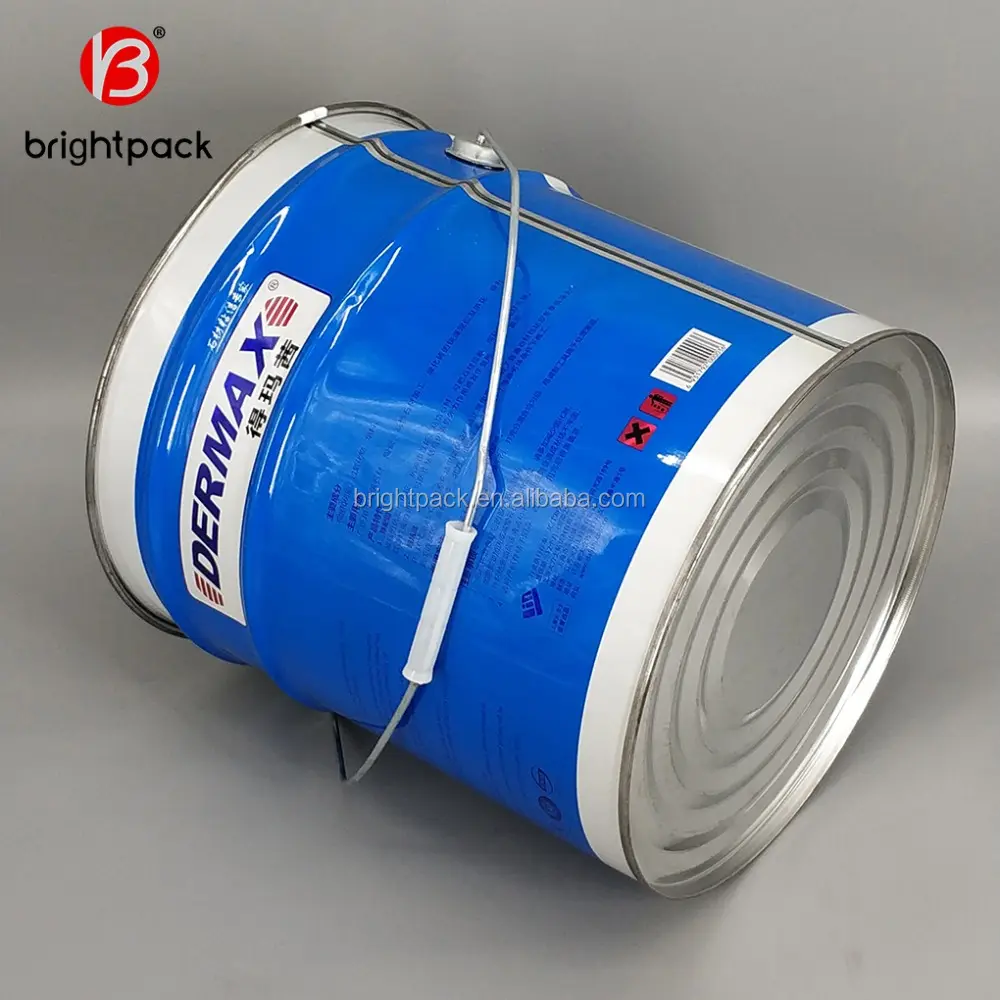 China mayoristas 18L metal vacío cubo redondo Cubo de pintura cualquier tamaño barril utilizar embalaje de aceite de motor