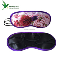 Masque pour les yeux de voyage portable en polyester 190T avec accessoire de protection solaire amusant à vendre