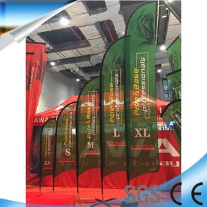 Drapeaux de plumes publicitaire <span class=keywords><strong>pour</strong></span> cérémonie, banderole de drapeau de plage, anti-vent avec <span class=keywords><strong>lame</strong></span>, pôle en forme de goutte d'eau - Product Image 1