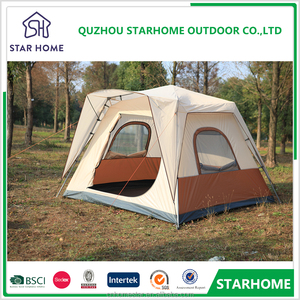 Fonte di fabbrica 5-8 persona Glamping famiglia di alta qualità tende da campeggio con doppio Laywer a buon mercato grande tenda all'aperto - Product Image 4