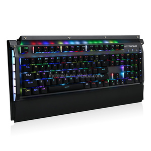 Marca de fábrica Usb Wired Professional Gaming Teclado mecánico RGB retroiluminado con Stwiches azules - Product Image 2