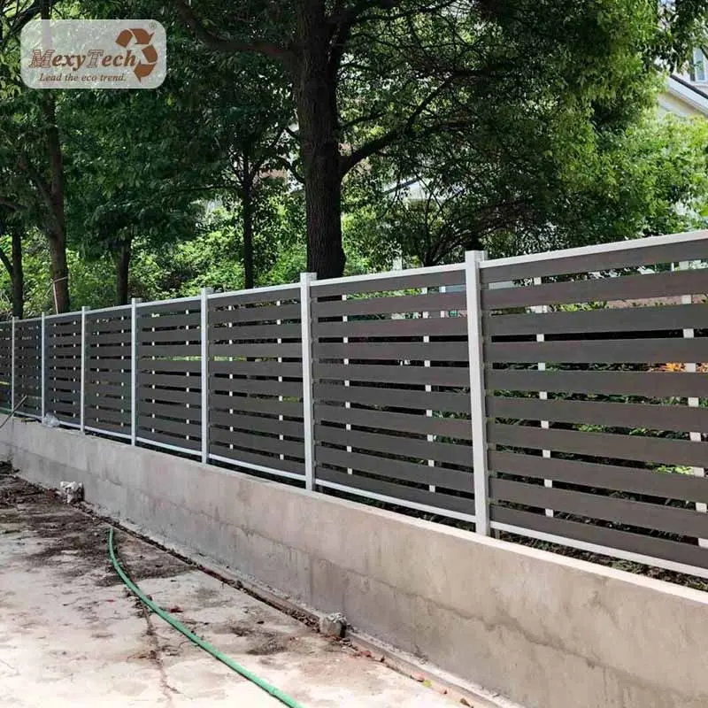 Mexytech-panel de vallas de plástico para jardín, pantalla metálica decorativa, poste de valla de metal
