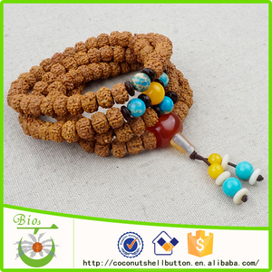 108 unids Rudraksha vajra bodhi yoga chakra collares - Product Image 1