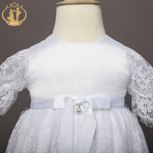 Abiti da bambino abbigliamento Boutique agile completo in pizzo abiti da battesimo per bambini 0-18m - Product Image 3