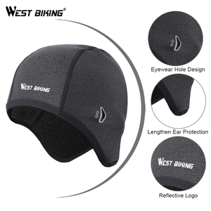 WEST BIKING <span class=keywords><strong>Sottocasco</strong></span> Termico Invernale in Velluto per Ciclismo, Cappello Antivento e Caldo per Bicicletta e <span class=keywords><strong>Moto</strong></span> con Foro per Occhiali - Product Image 5