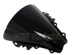Parabrisas de plástico para motocicleta <span class=keywords><strong>Yamaha</strong></span> <span class=keywords><strong>YZF</strong></span> <span class=keywords><strong>R6</strong></span> 2006 2007 ABS, transparente y negro - Product Image 2
