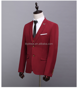 Esmoquin de novio de dos botones para hombre, trajes de boda (chaqueta + pantalón + chaleco) NA38, imagen Real, nuevo estilo a la <span class=keywords><strong>moda</strong></span>, <span class=keywords><strong>2022</strong></span> - Product Image 4