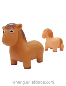 China Factory Direct Selling Plastic Small Horses Animal Soft Bath Toys